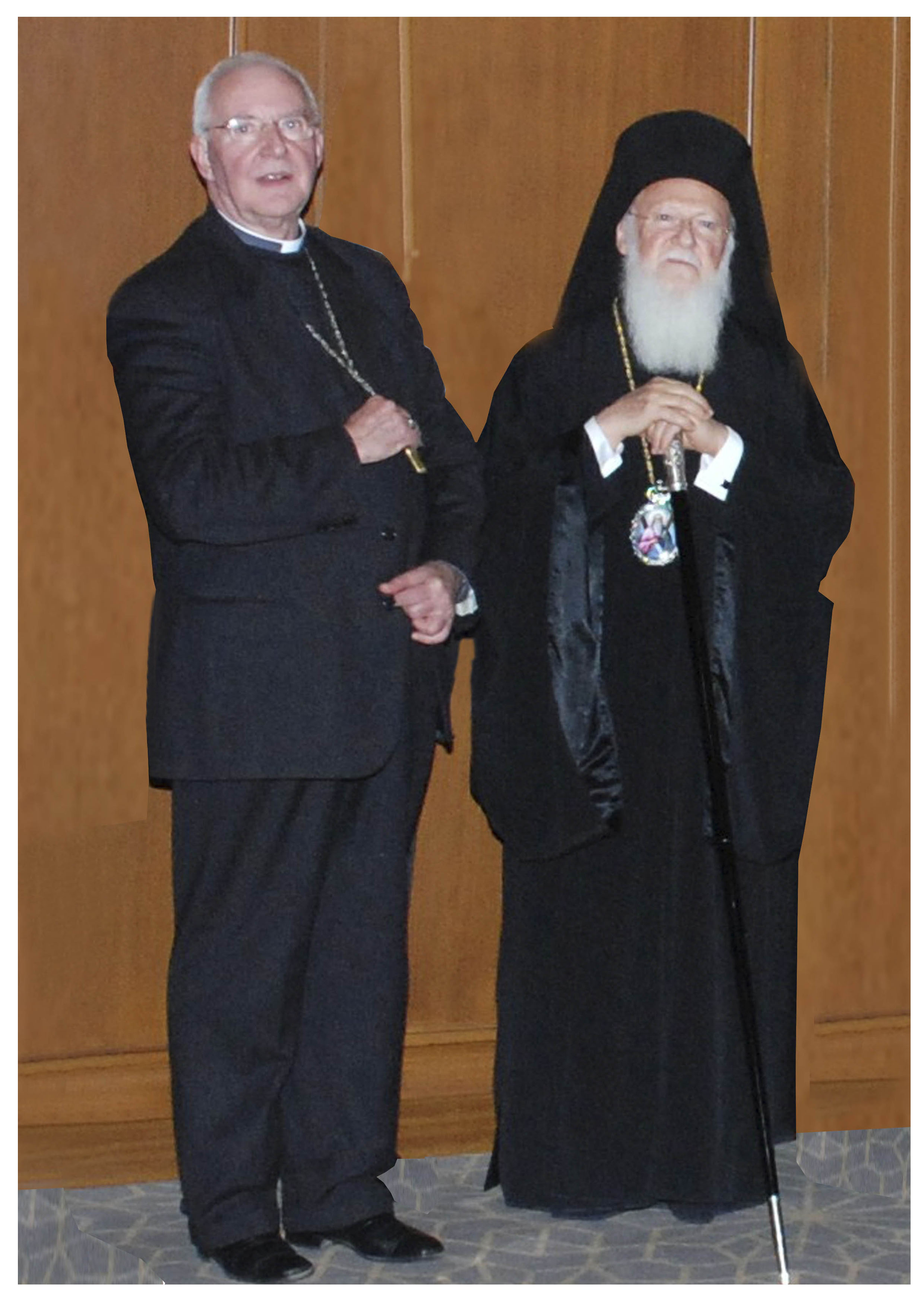 Mons. Lucibello con il Patriarca Ecumenico Bartolomeo