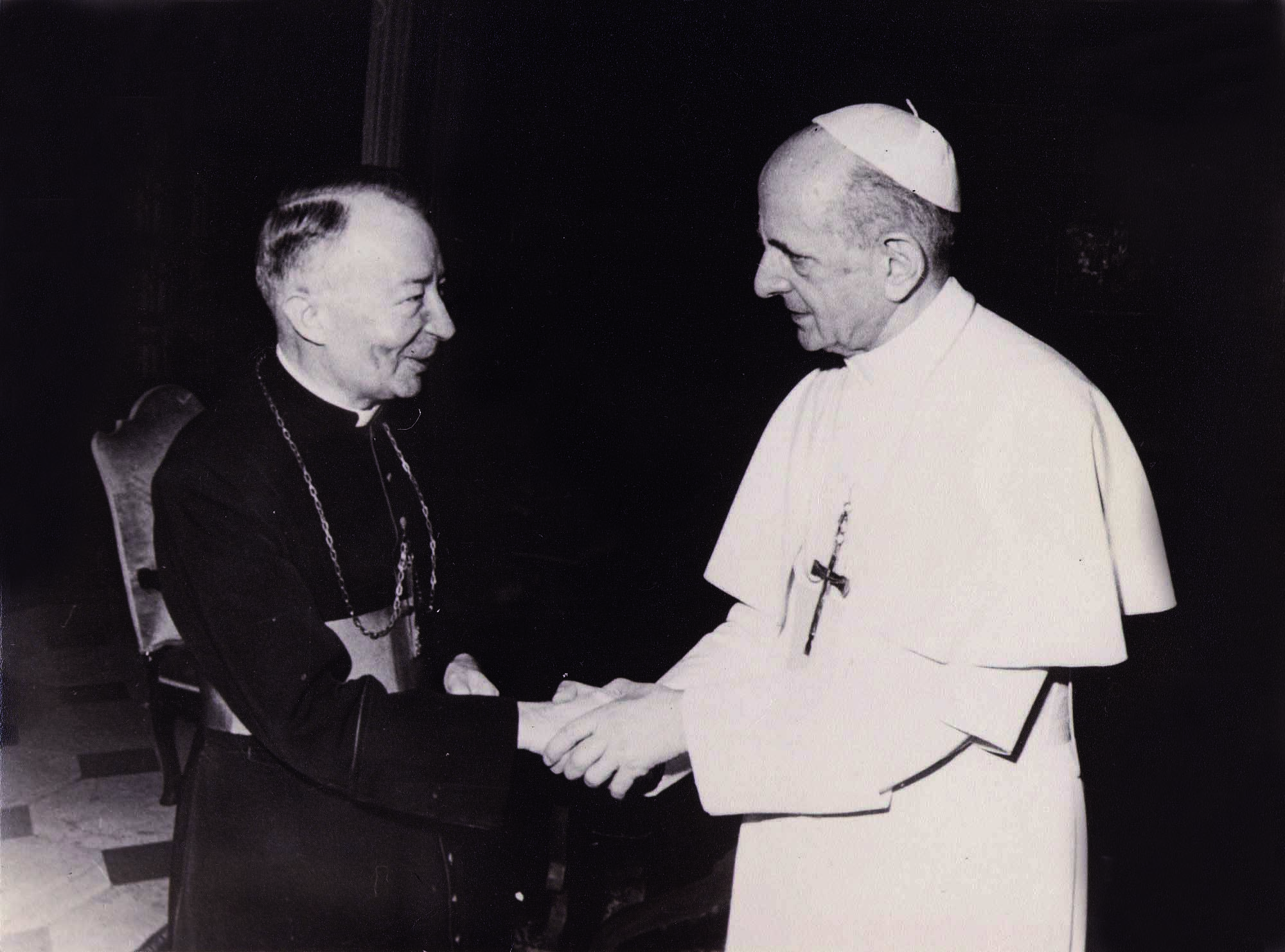 Paolo VI con Mons. Heuschen